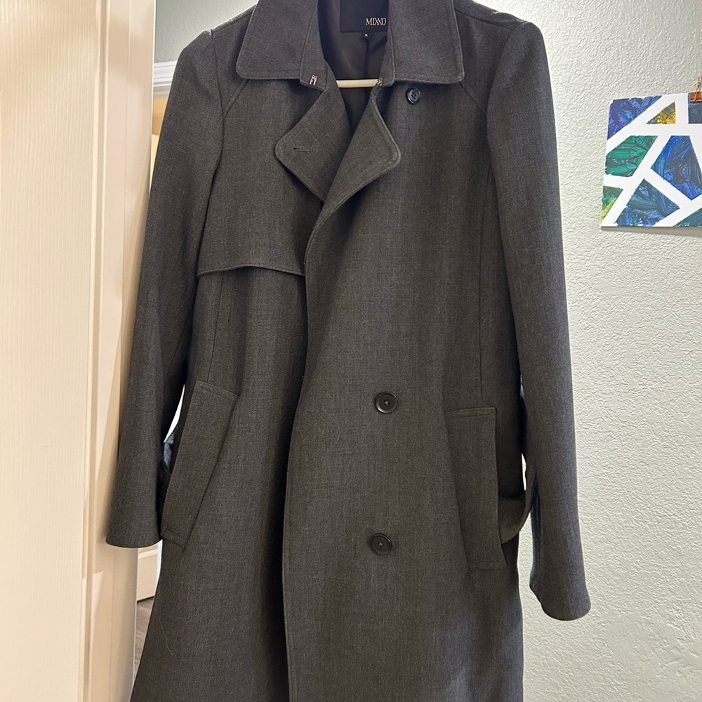 MIXXO Women's Gray Trench Coat